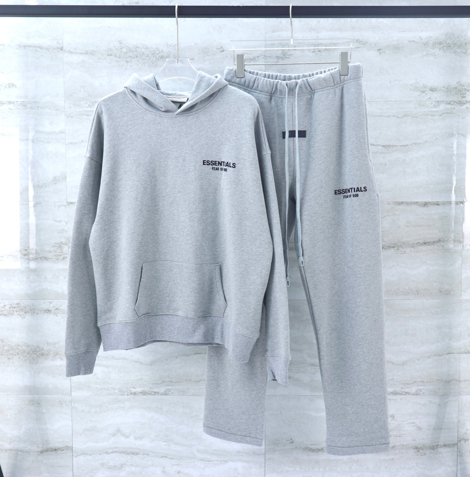 FOG Hoodie And Jogger Set - Light Grey