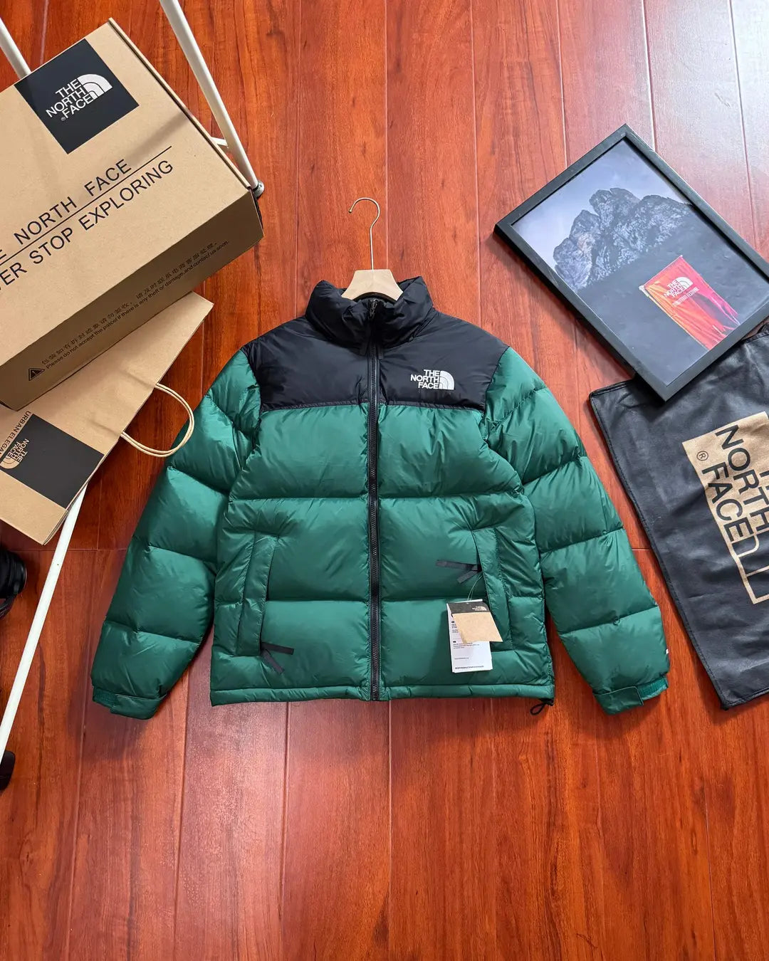 NF Nuptse - Green/Black