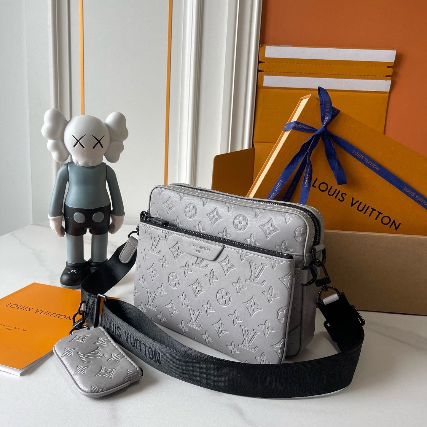 LV Messenger Bag - Grey