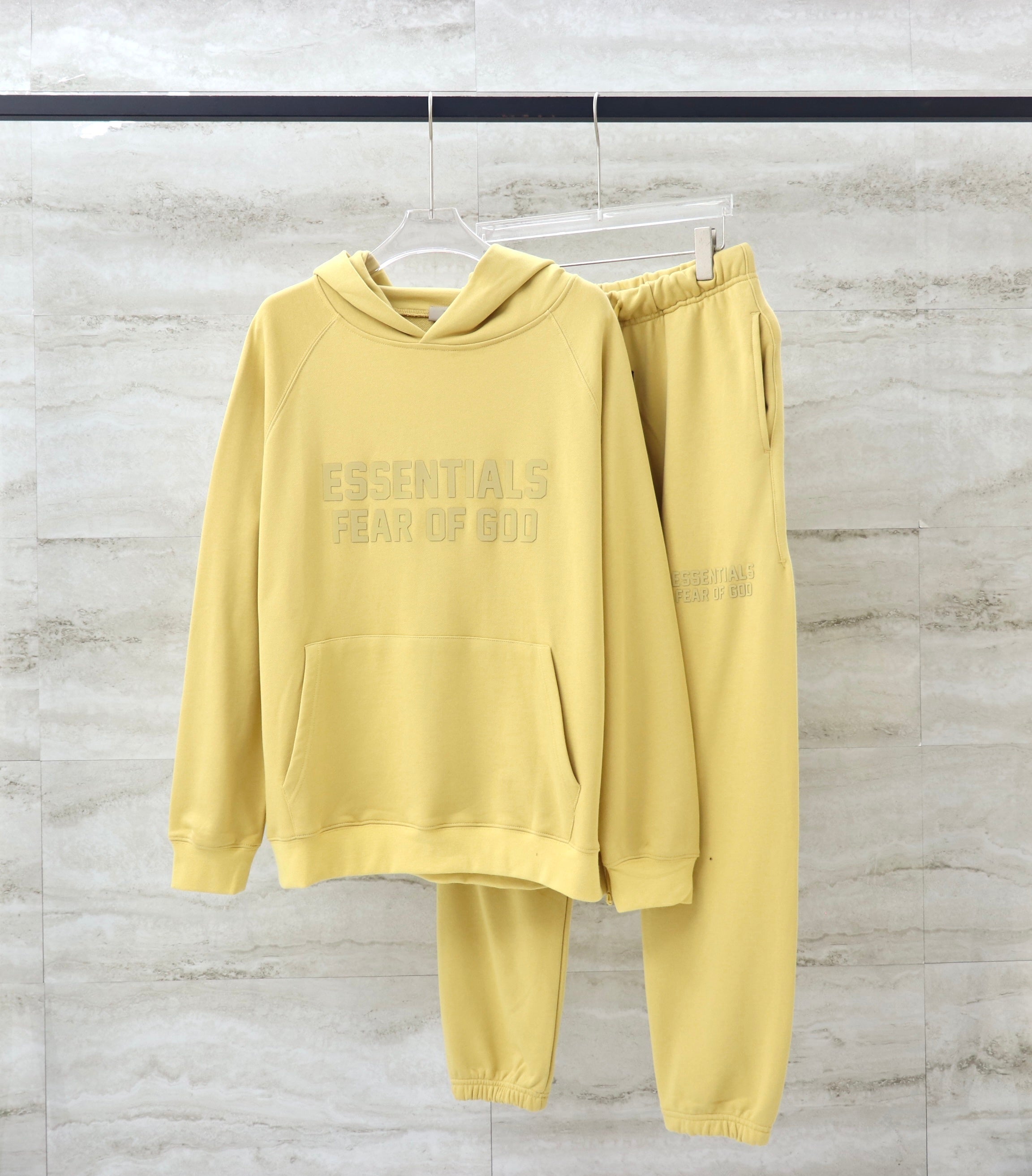 FOG Hoodie And Jogger Set - Light Yellow