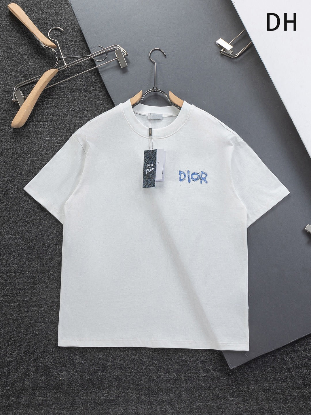 CD T-Shirt - White/Blue