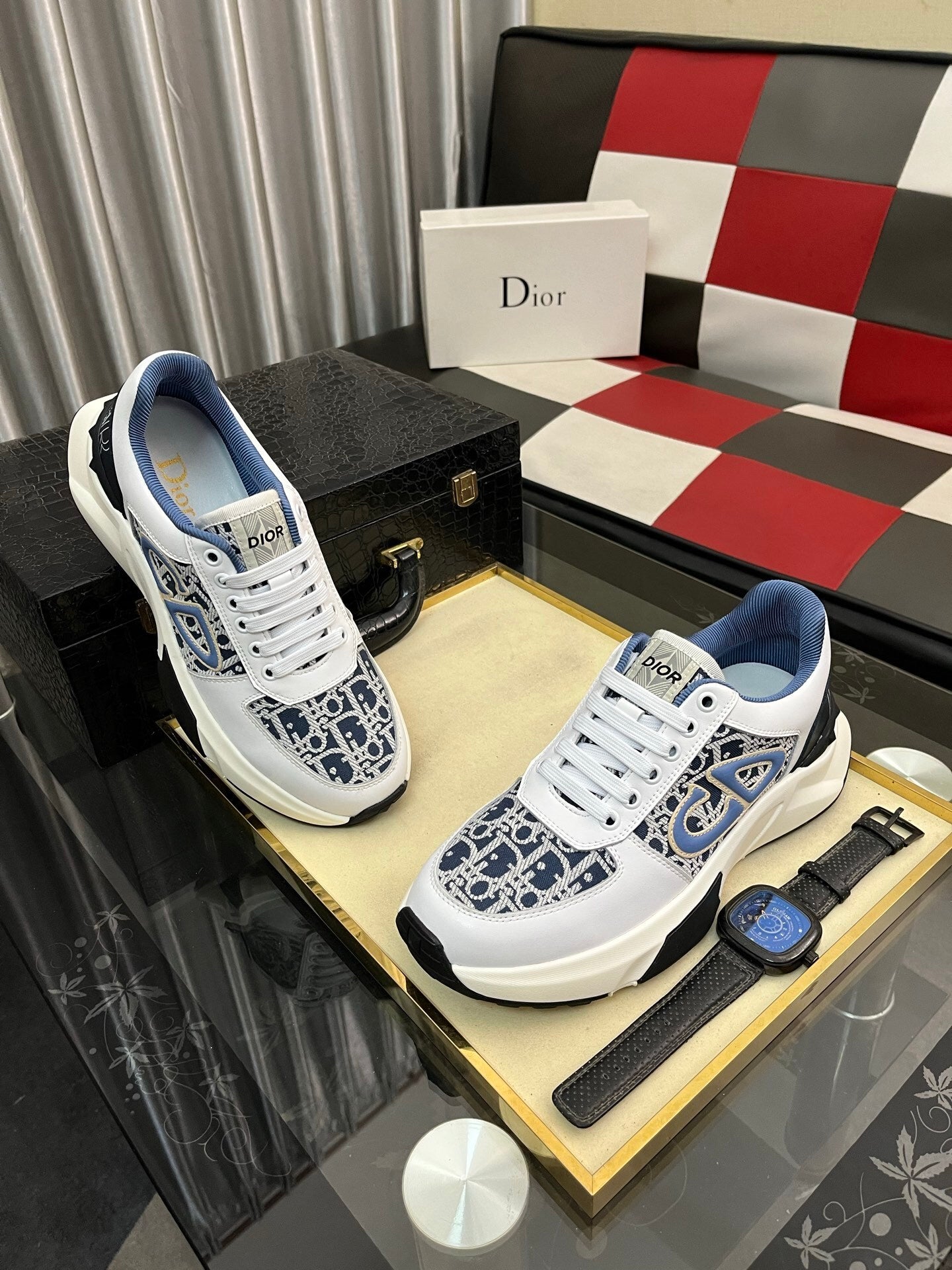 CD Sneaker - White/Blue