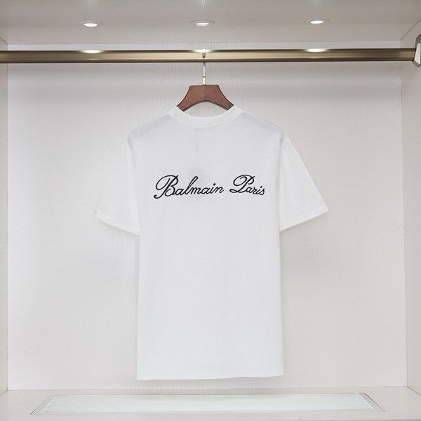 BM Embroidered T-Shirt - White