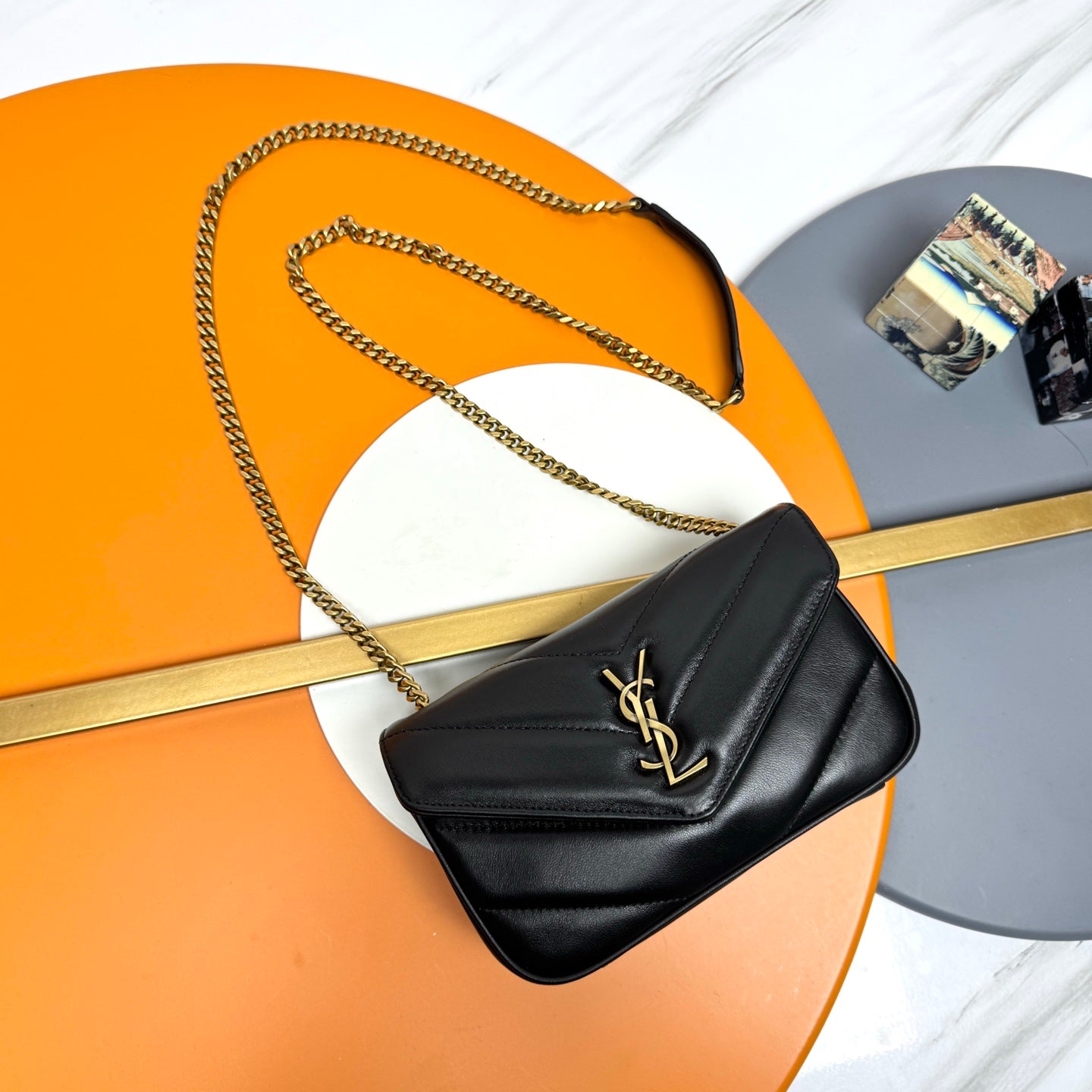 YSL Quilted Bag - Black