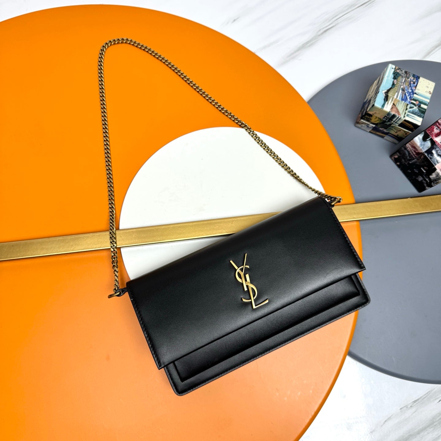 YSL Sunset Bag - Black