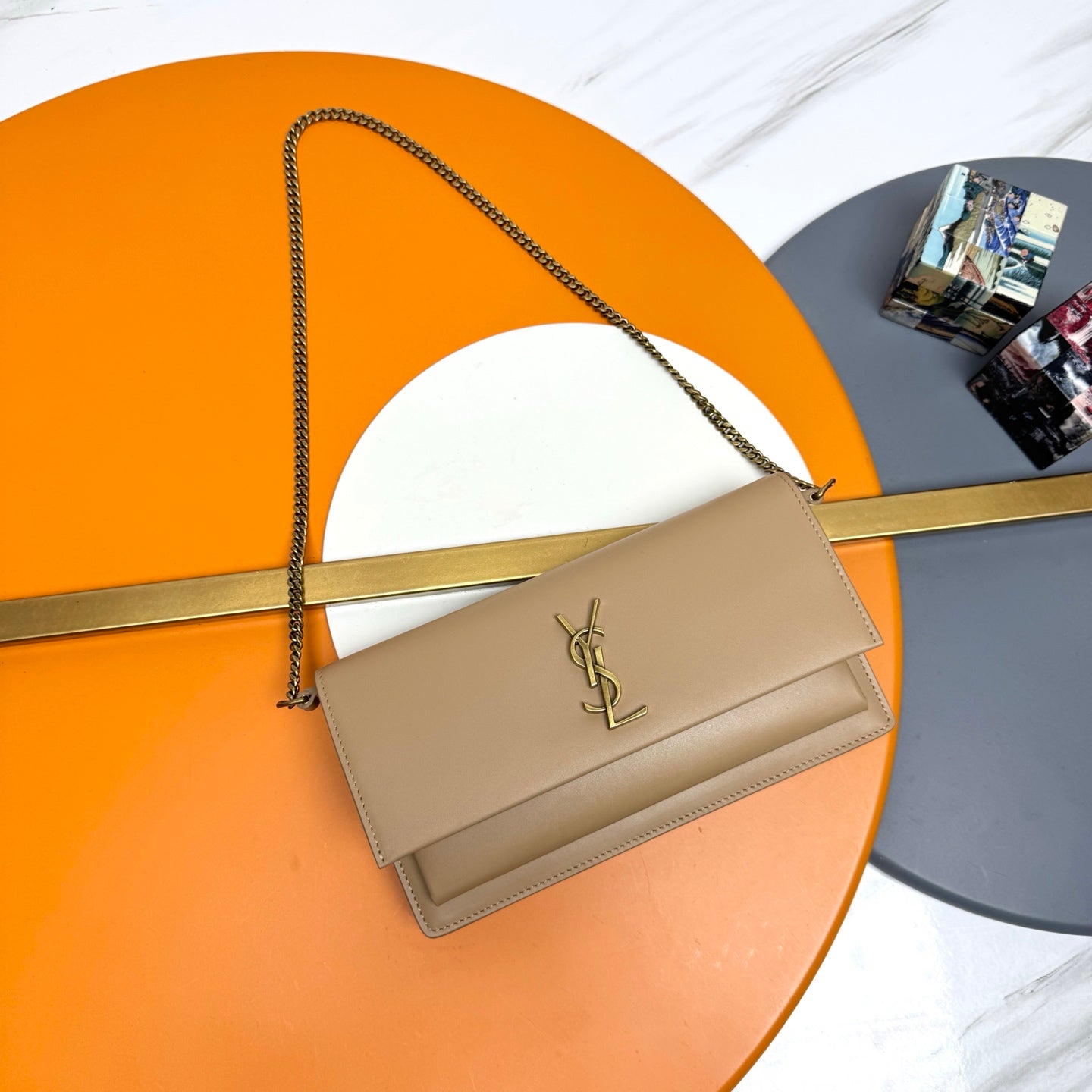 YSL Sunset Bag - Beige