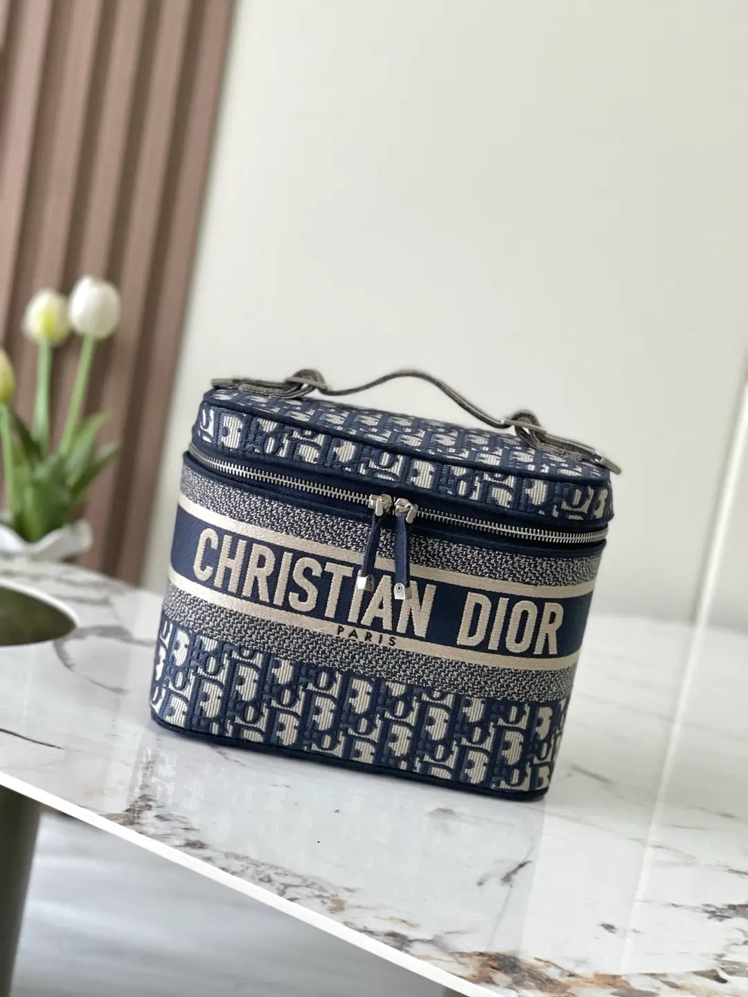 CD Vanity Case - Blue Oblique