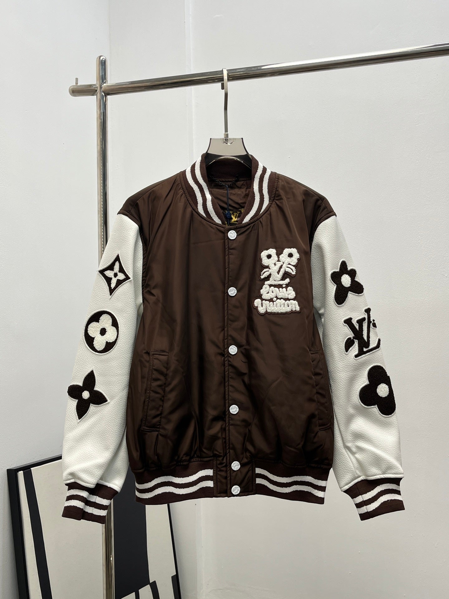 LV Jacket - Brown/White