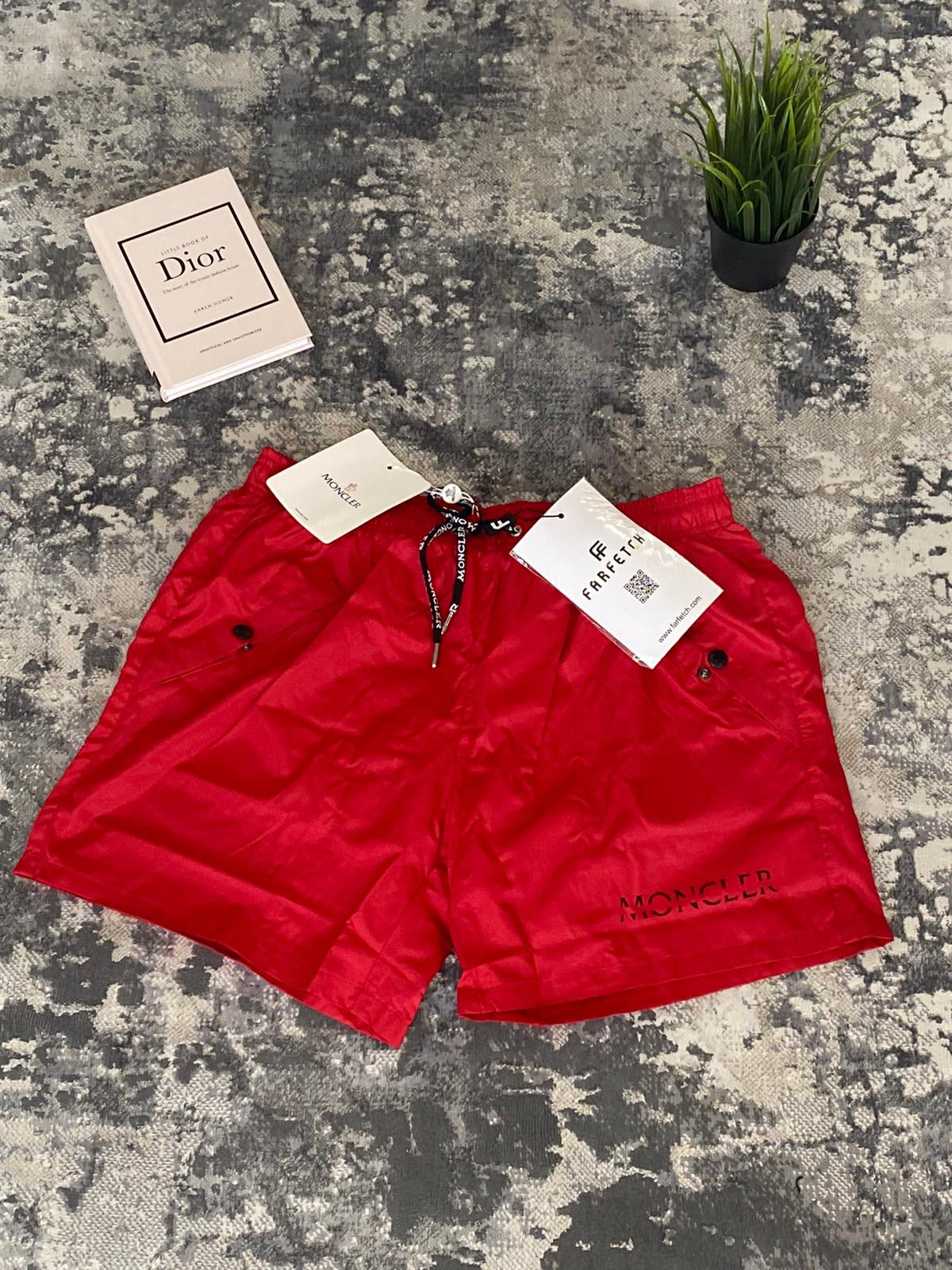 Moncler Shorts – Red