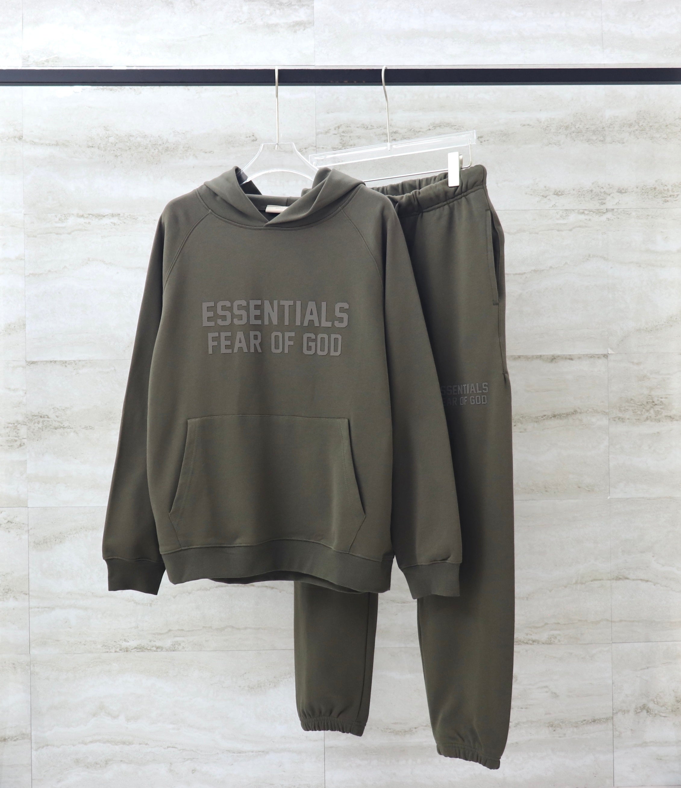 FOG Hoodie And Jogger Set - Khaki