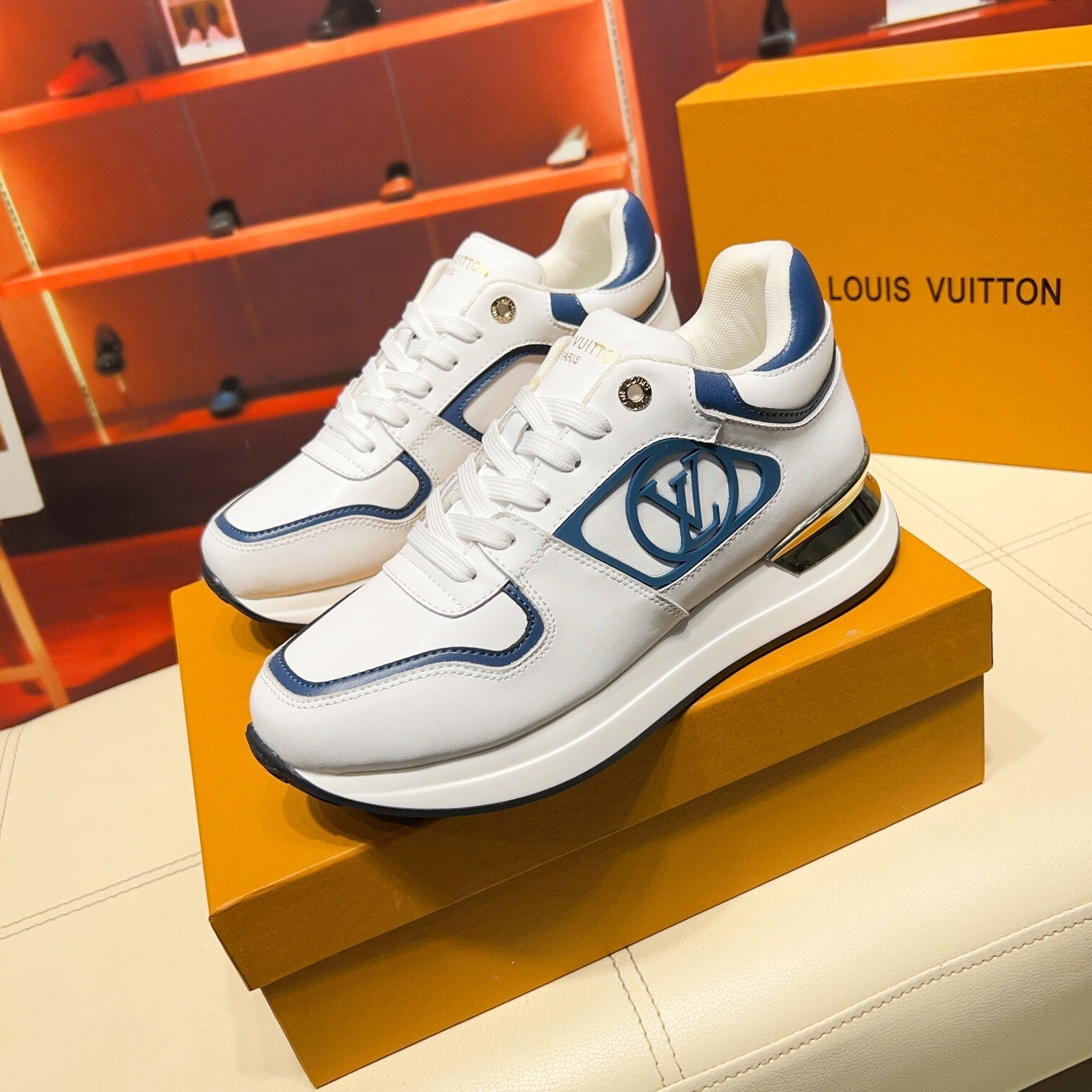 LV NRA Sneaker - White/Blue