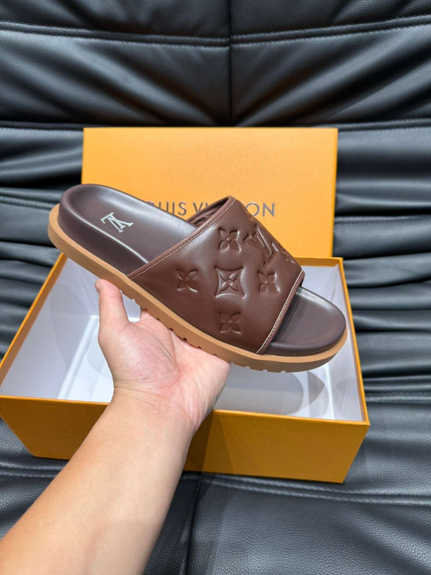 LV Miami Mule - Brown