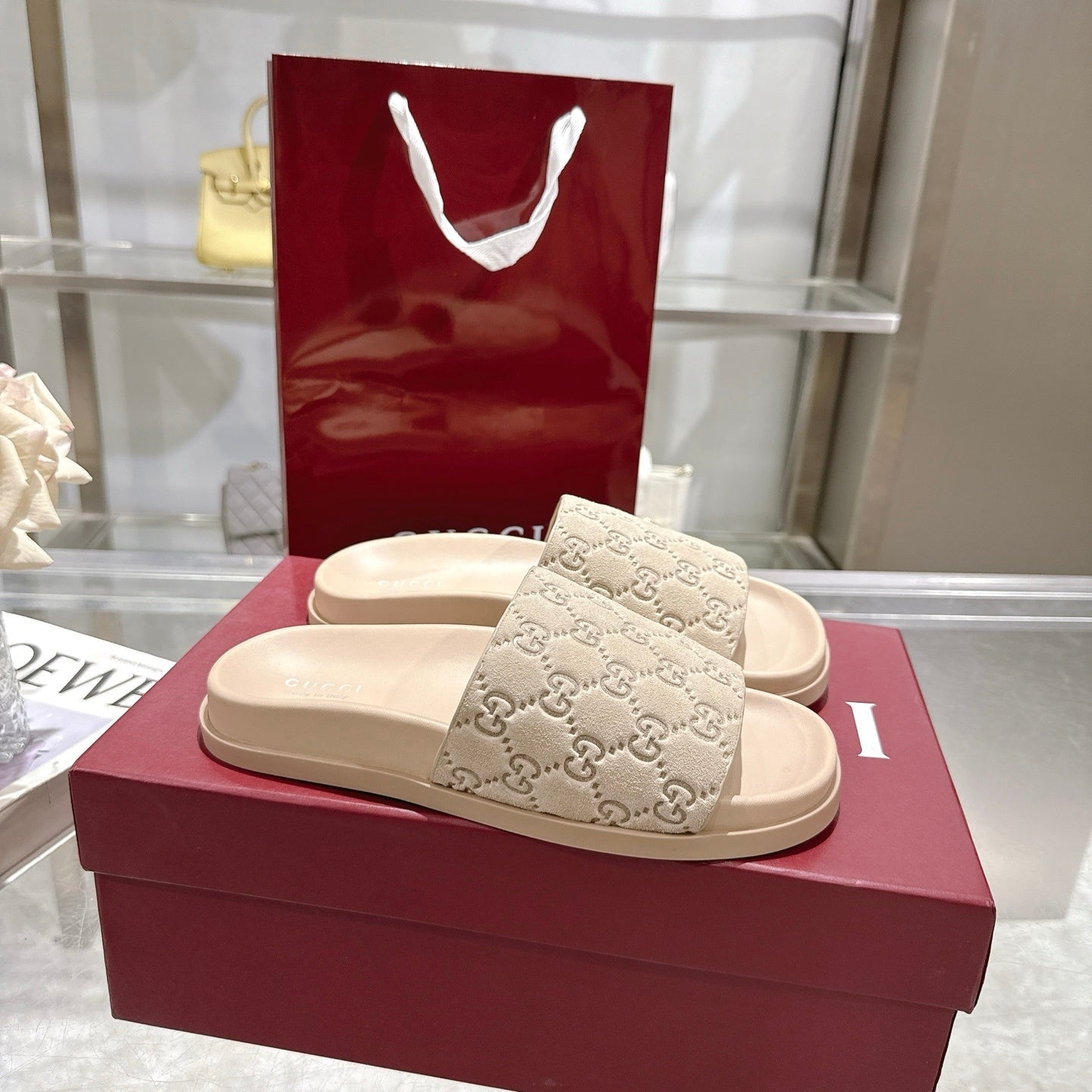 GC Slides - Cream/Beige