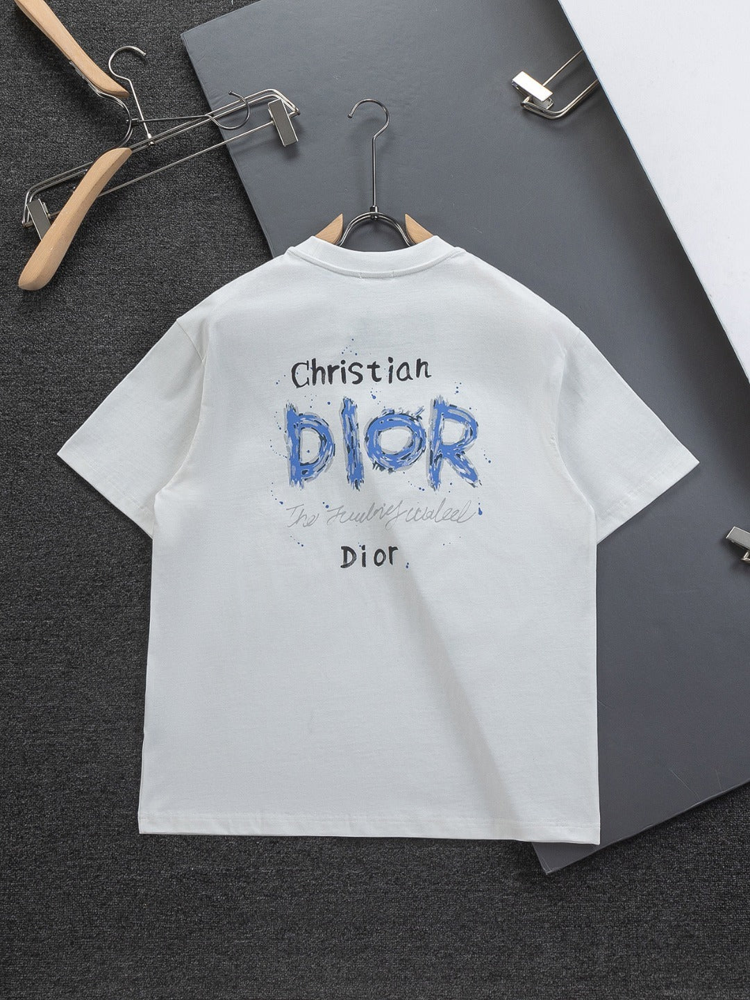 CD T-Shirt - White/Blue