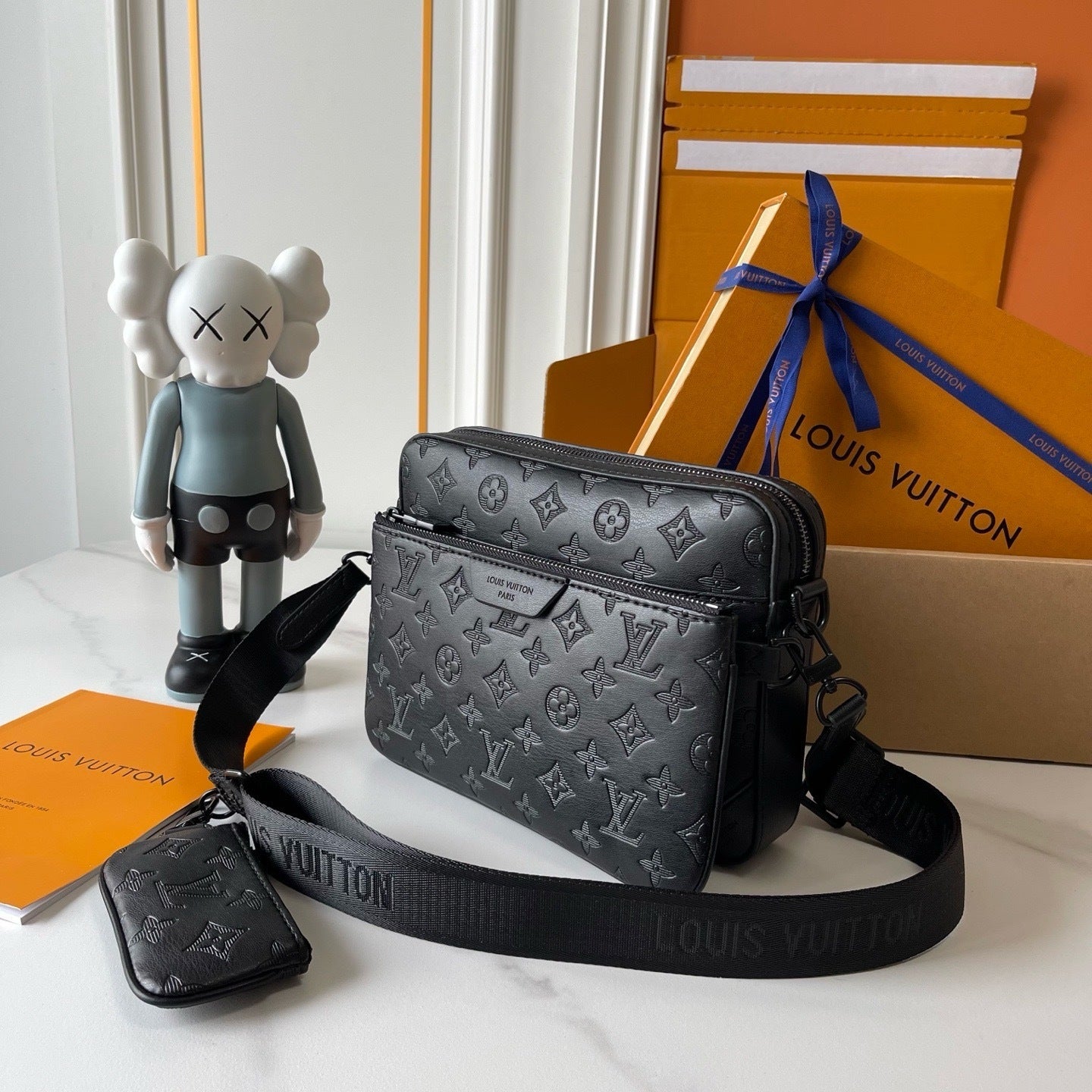 LV Messenger Bag - Black