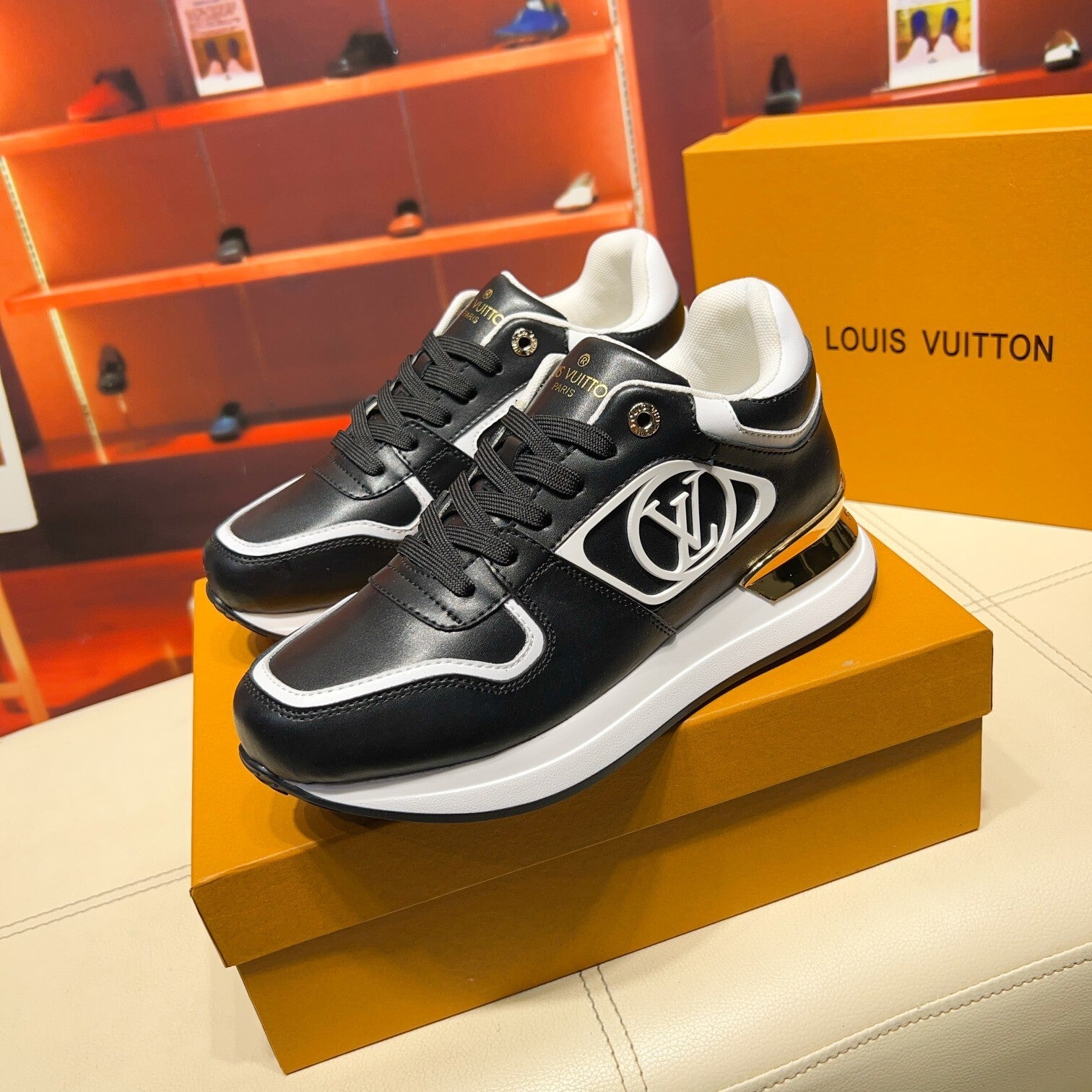 LV NRA Sneaker - Black/White