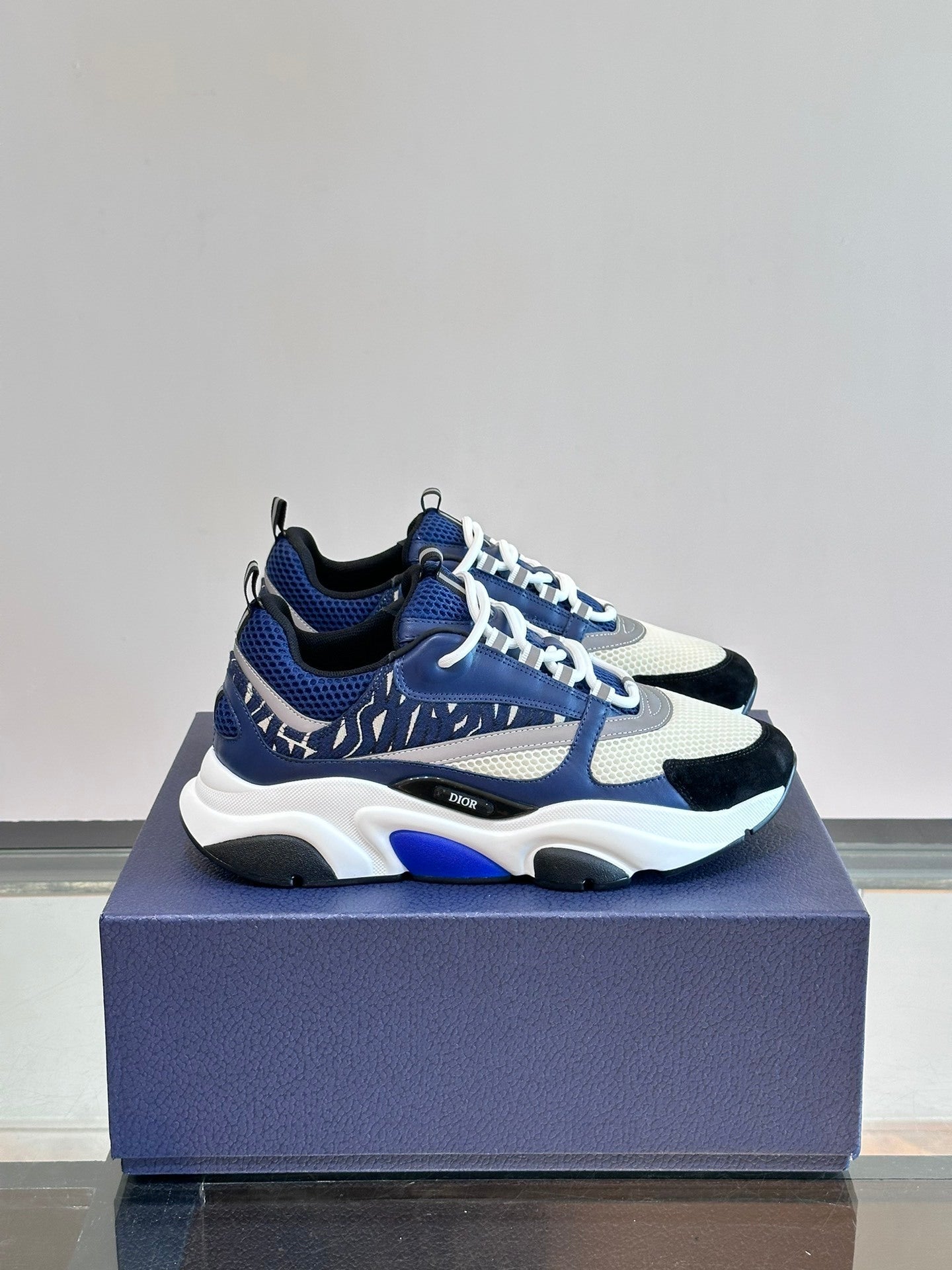 CD B22 Sneaker - White/Blue-Silver
