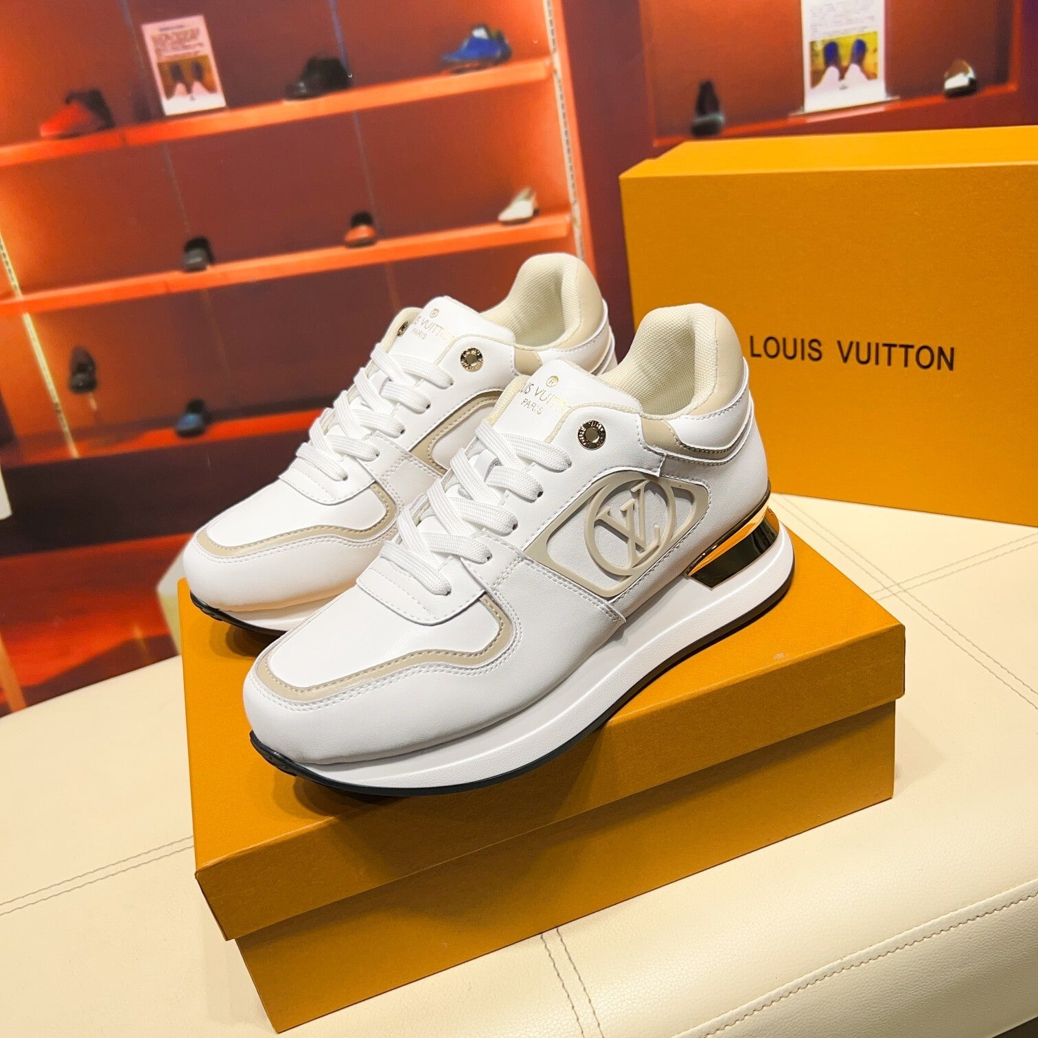 LV NRA Sneaker - White/Beige