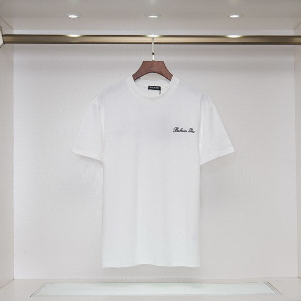 BM Embroidered T-Shirt -  White