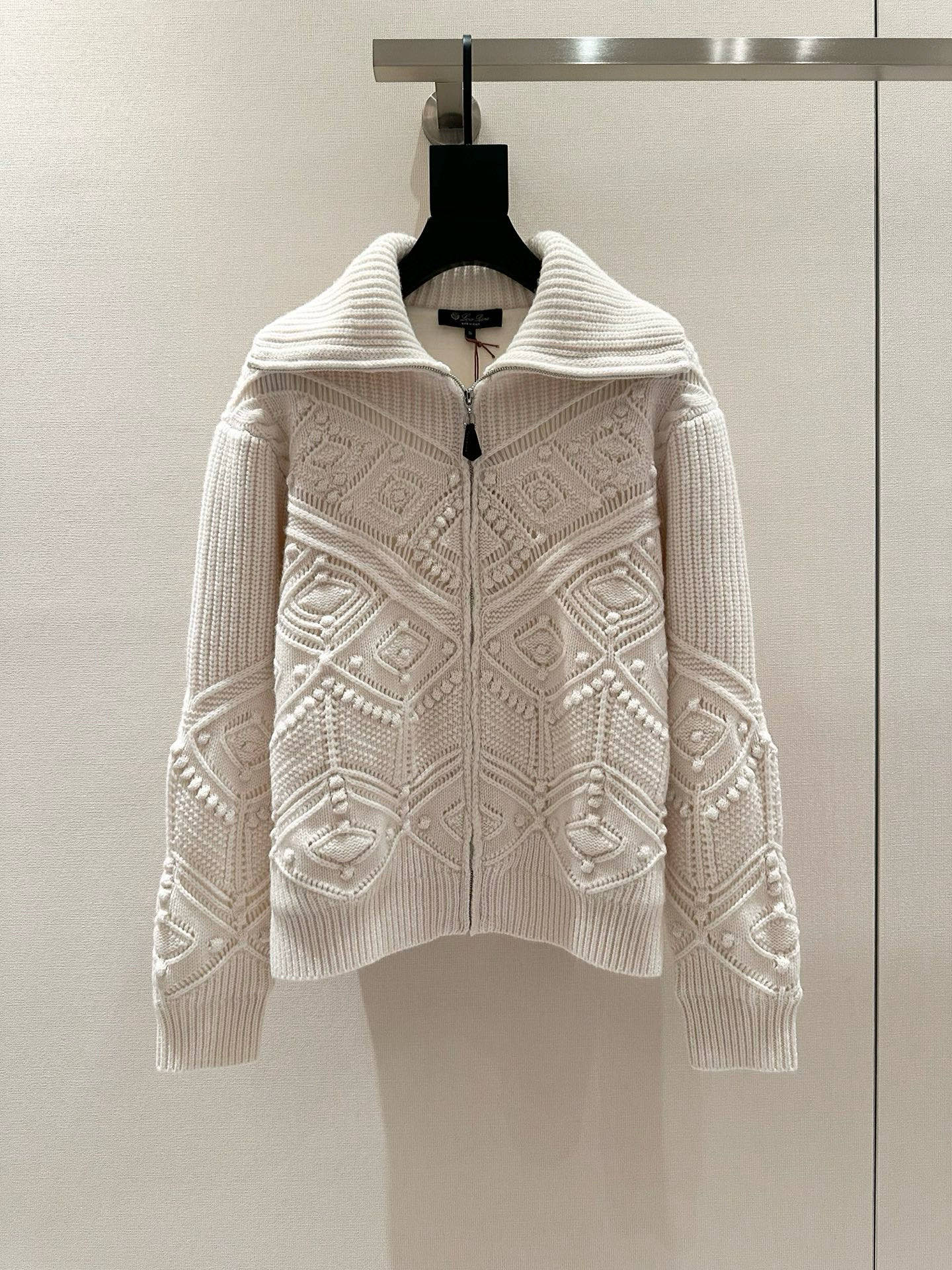 LP Bomber Sweater - White Snow
