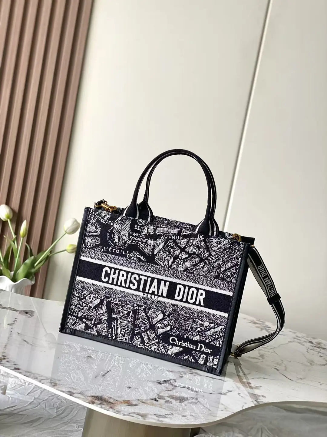 CD Tote Bag - Black/White